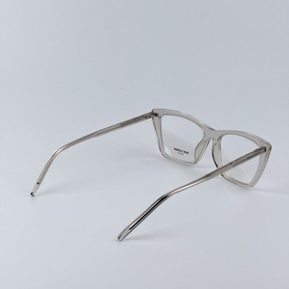 Saint Laurent Women BRAND NEW Eyeglasses Beige Cat Eye SL737 MICA THIN OPT 004 - Picture 6 of 12